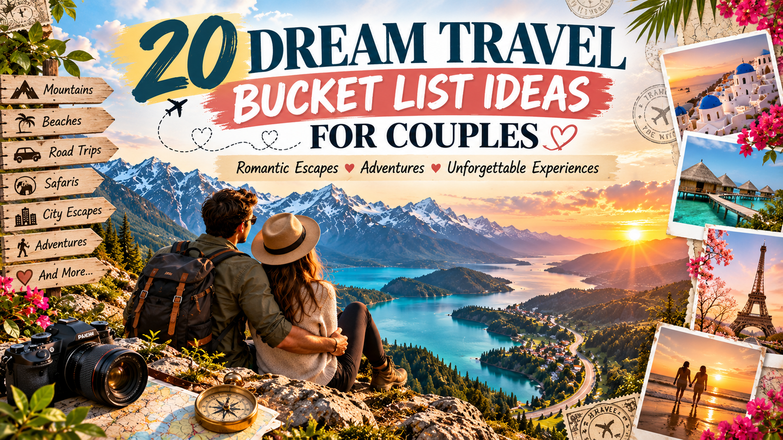 20 dream travel bucket list ideas for couples